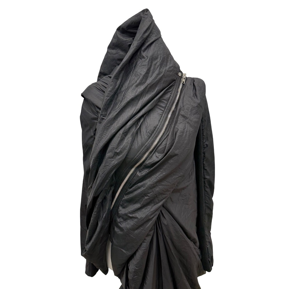 Rick Owens Women's Black Nylon Puffer Lakme Coat Jacket Size 40 Made in Italy - Picture 5 of 8